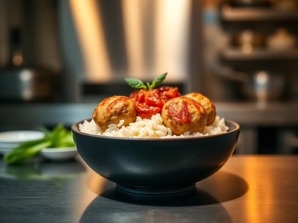 Turkey Meatballs & Rice — chef-prepared frozen meal